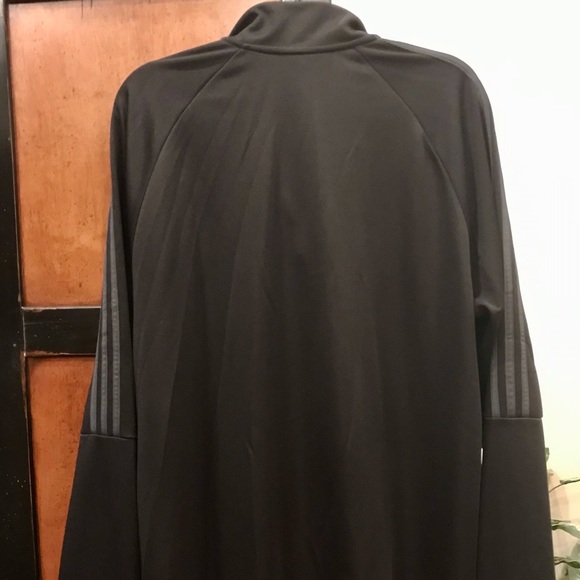 Adidas Climalite 2XL black quarter zip warm up track jacket - Picture 6 of 8